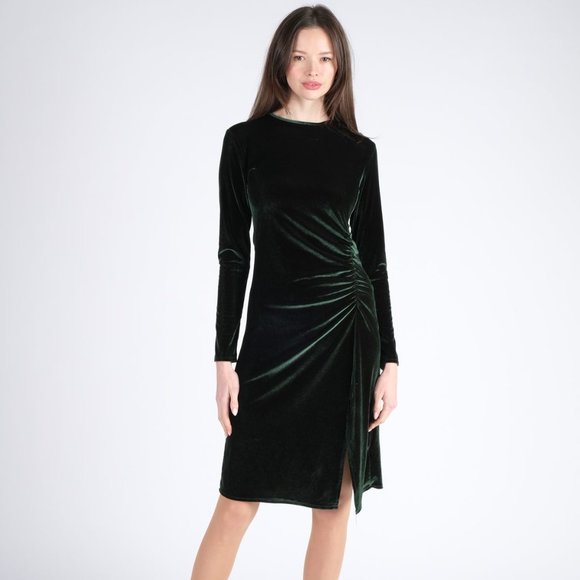 Midi Velvet Dress - Picture 1 of 9